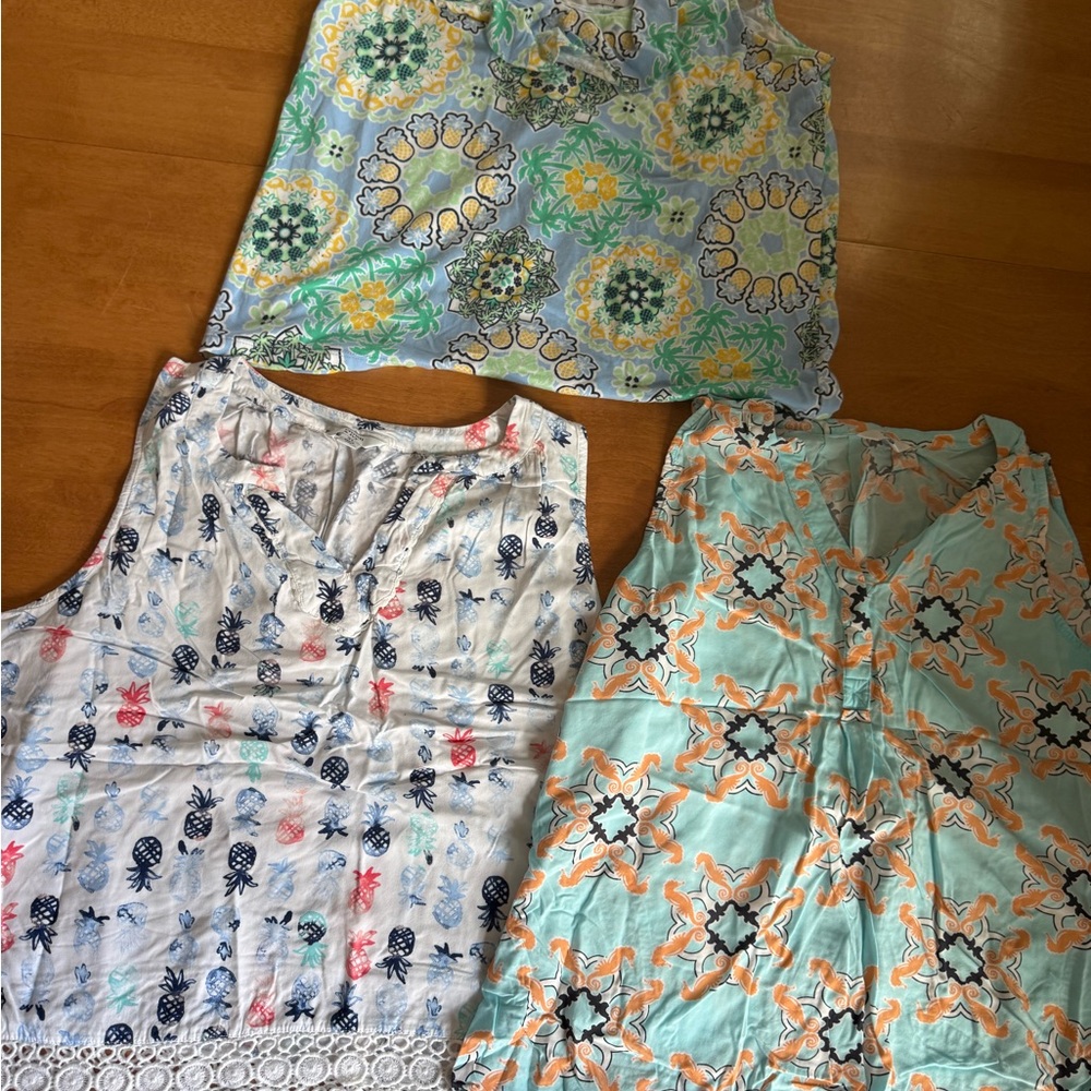 Crown & Ivy bundle lot of 3 sleeveless tops large/ XL - Picture 12 of 12